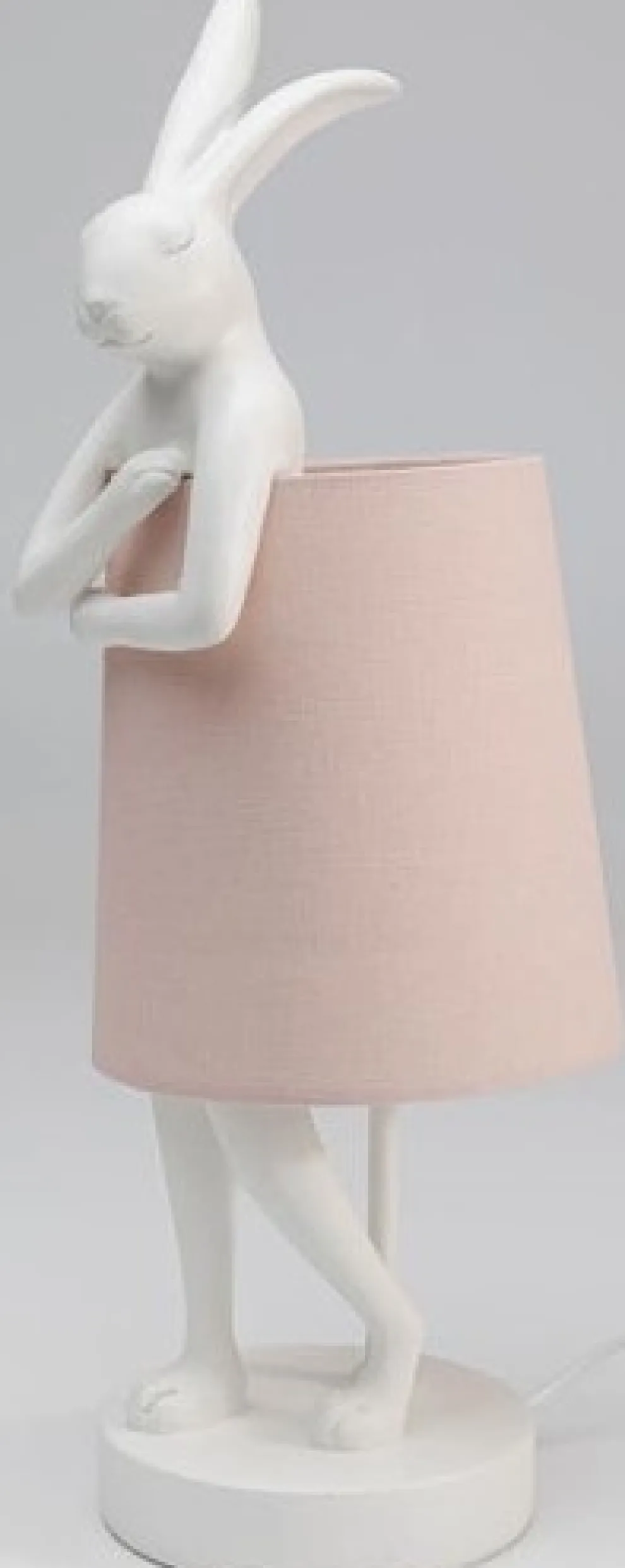 Tafellamp Animal Rabbit White/Rose 50cm