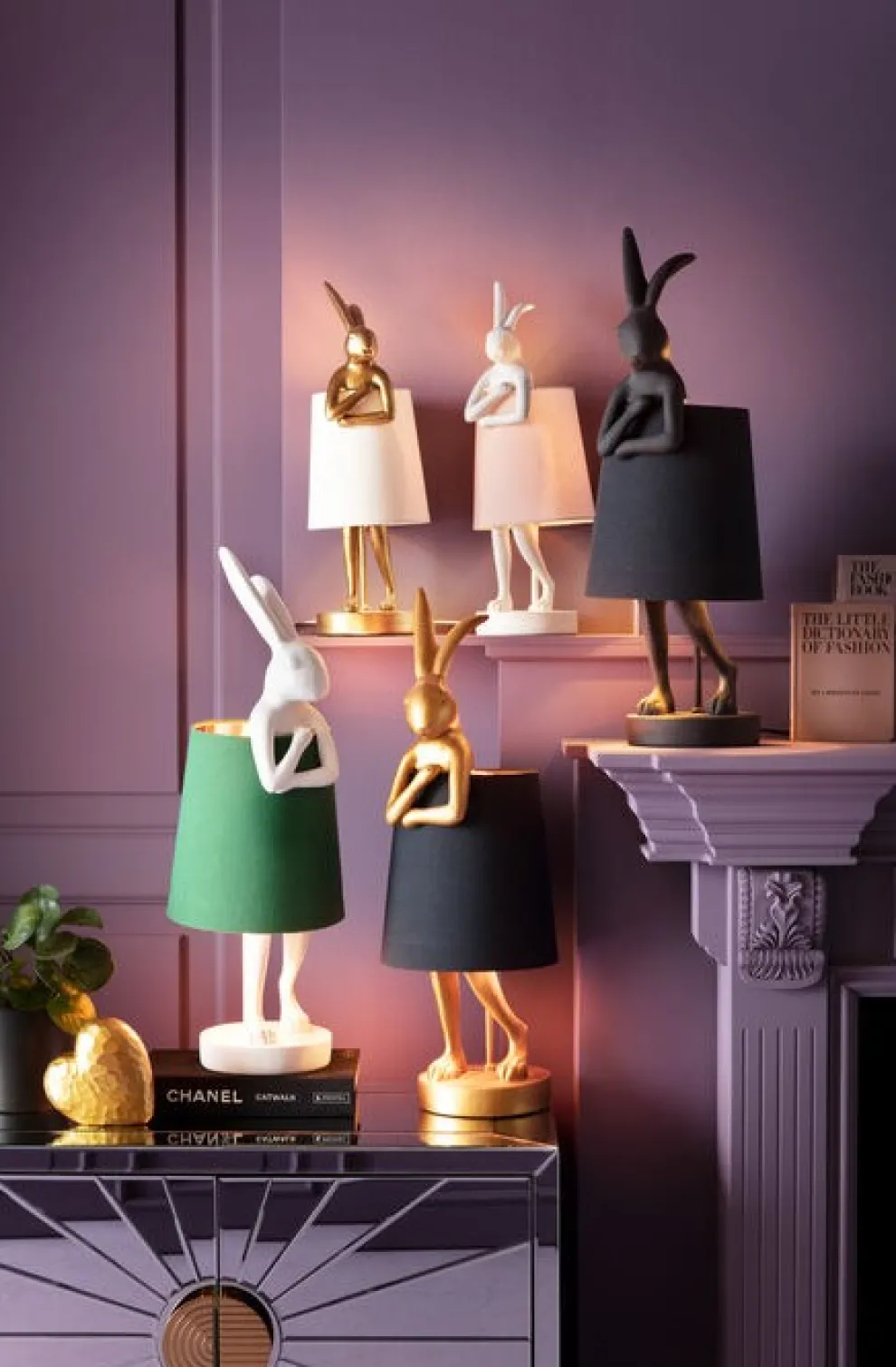 Tafellamp Animal Rabbit Gold/White 50cm