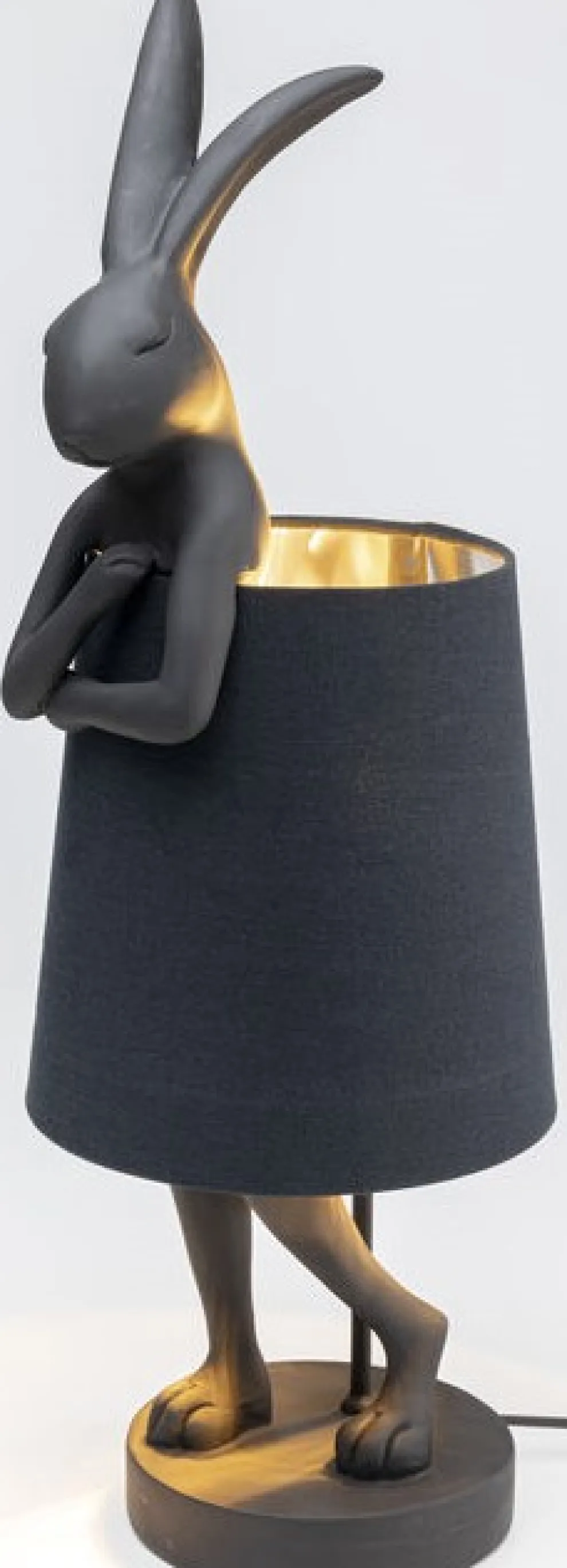 Tafellamp Animal Rabbit Matt Black 68cm