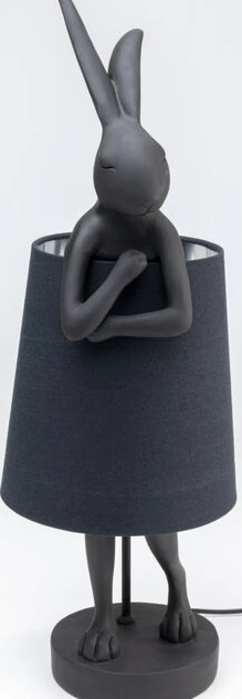 Tafellamp Animal Rabbit Matt Black 68cm
