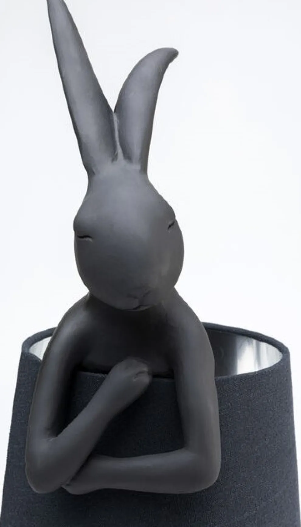 Tafellamp Animal Rabbit Matt Black 68cm