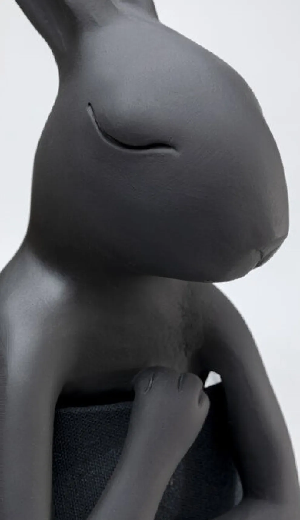 Tafellamp Animal Rabbit Matt Black 68cm