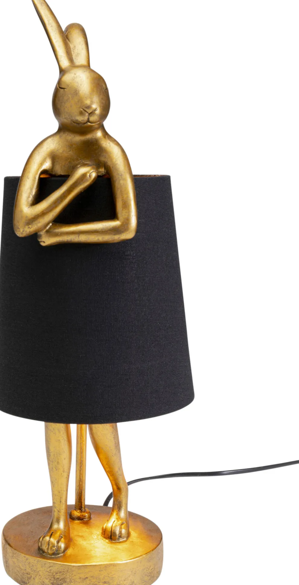 Tafellamp Animal Rabbit Gold/Black 50cm