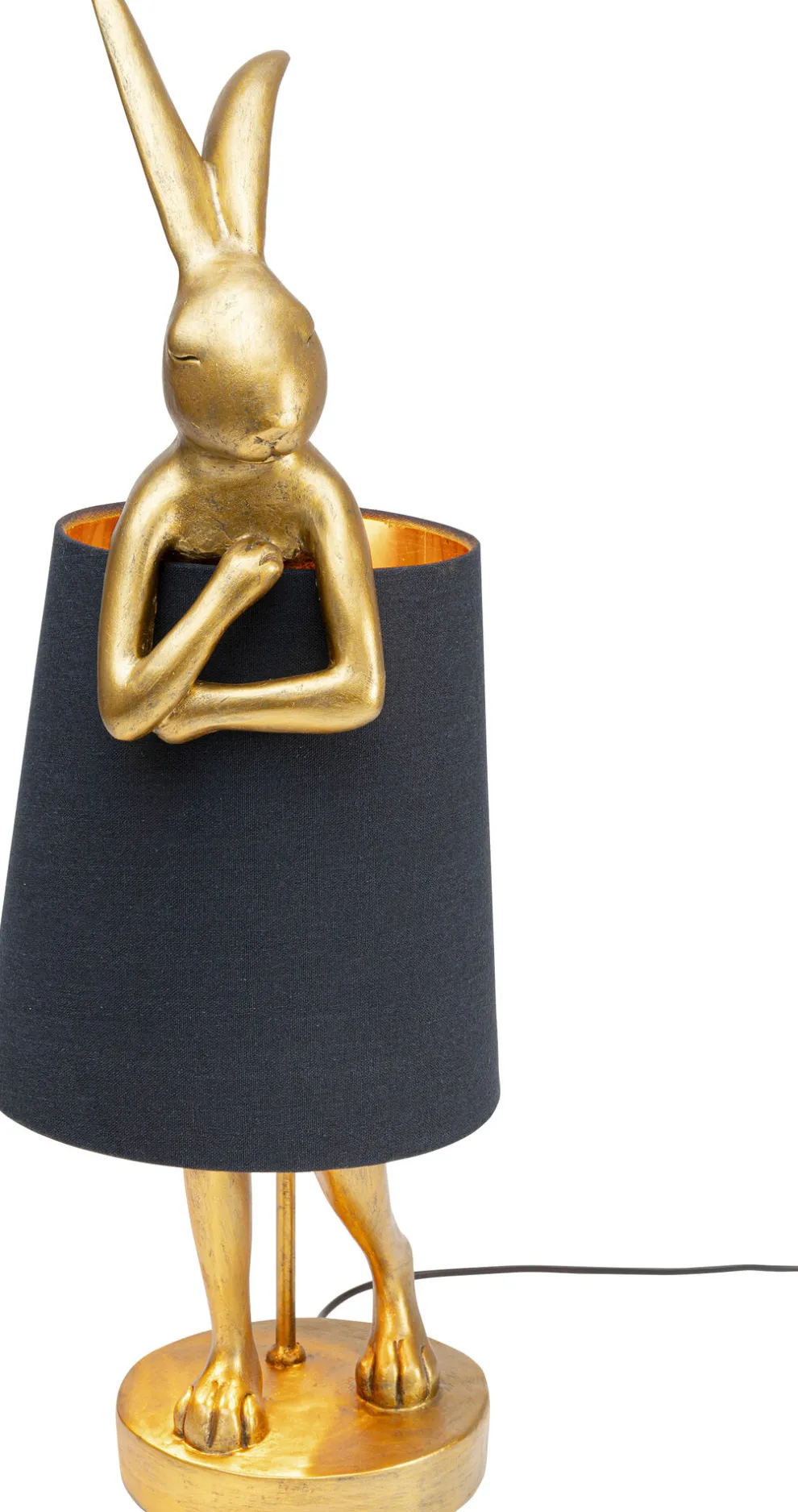 Tafellamp Animal Rabbit Gold/Black 68cm