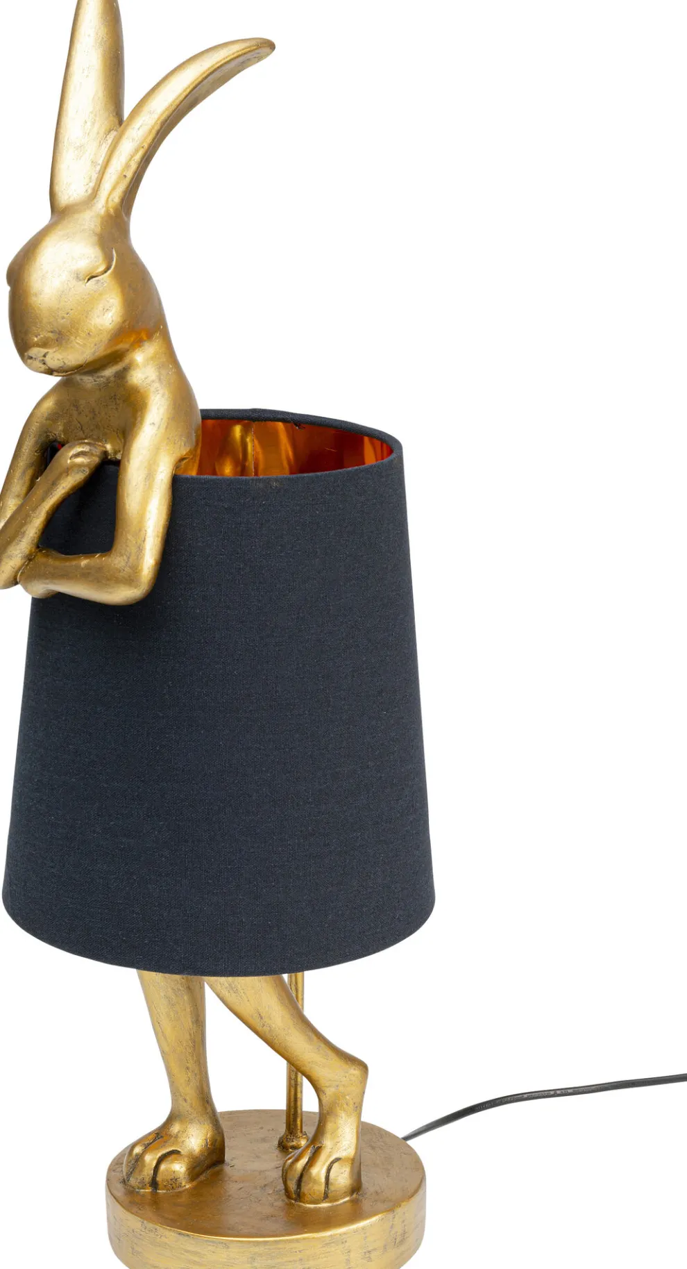 Tafellamp Animal Rabbit Gold/Black 68cm