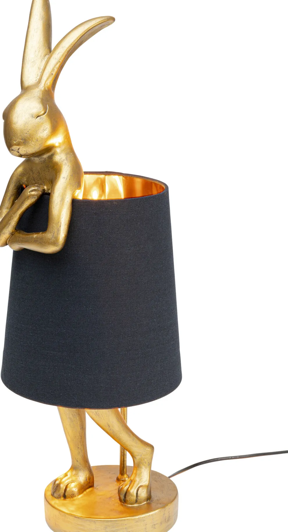 Tafellamp Animal Rabbit Gold/Black 68cm