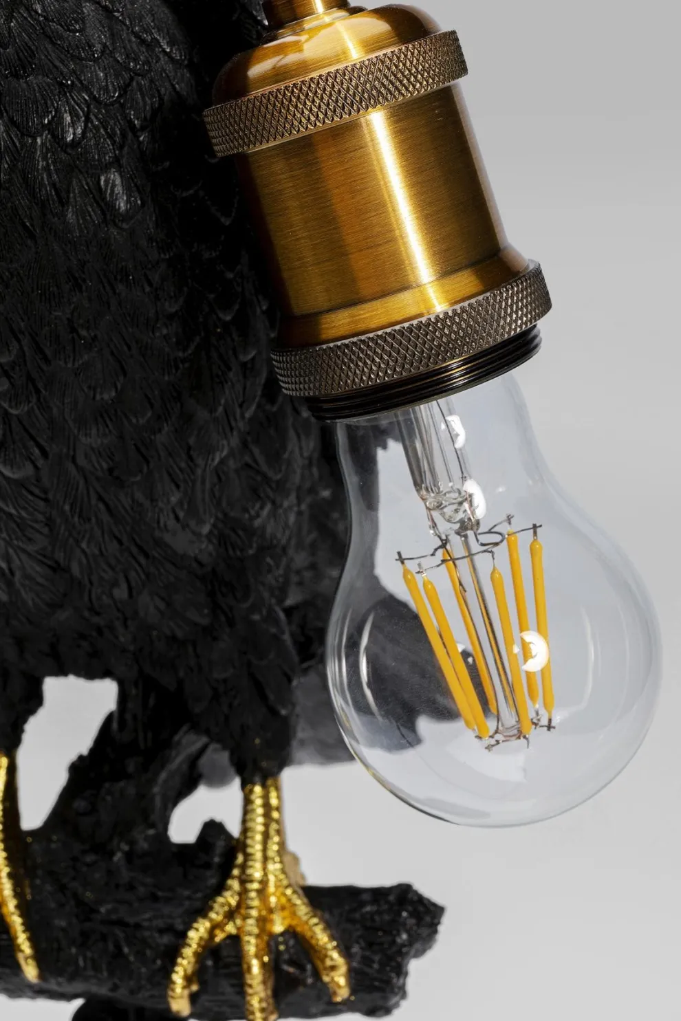 Tafellamp Animal Sitting Crow Mat Zwart