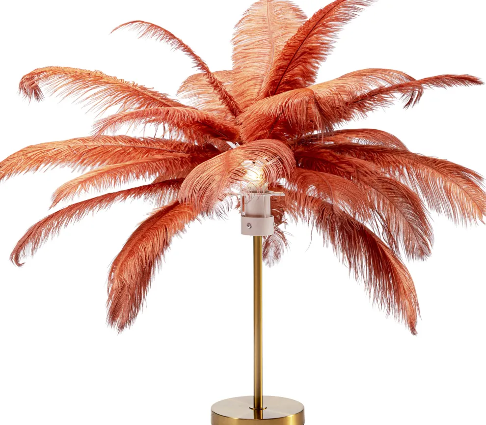 Tafellamp Feather Palm Brown 60cm