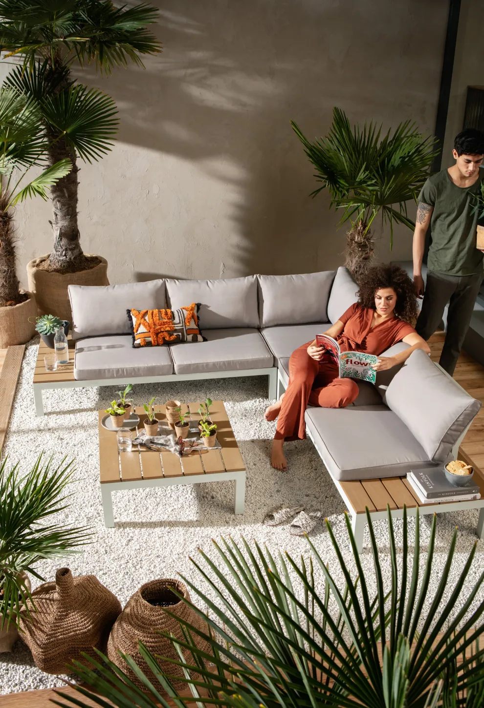 Tuinset Holiday Wit (4-delig)