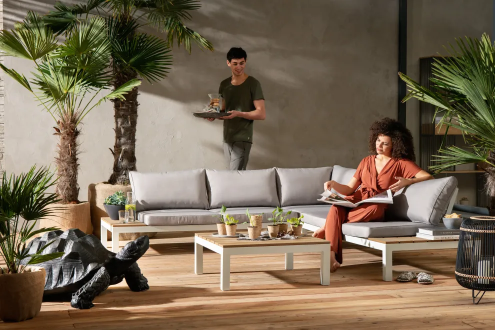 Tuinset Holiday Wit (4-delig)