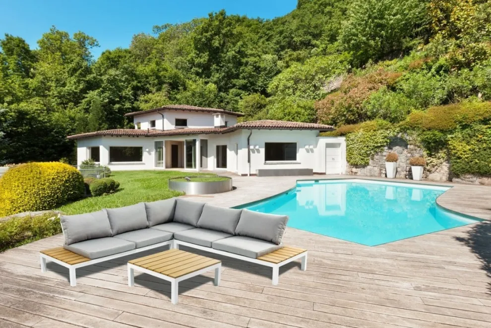 Tuinset Holiday Wit (4-delig)