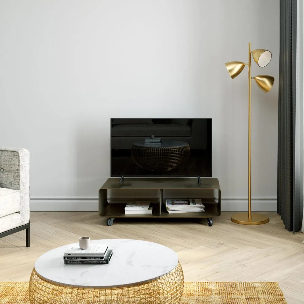Tv-Meubel Loung M Mobiel Brons 90x30cm