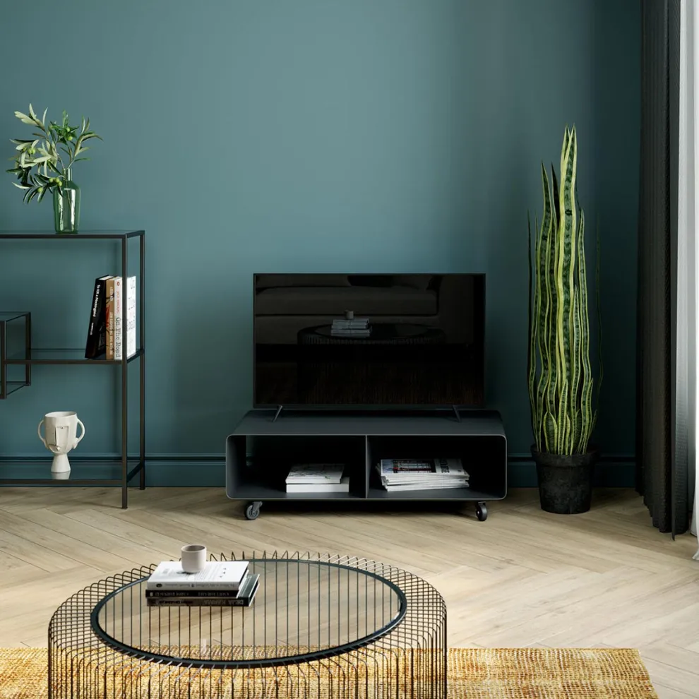 Tv-Meubel Lounge M Mobiel Grijs 90x30cm