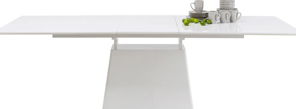 Uitschuifbare Eettafel Benvenuto White 200(50)x110cm