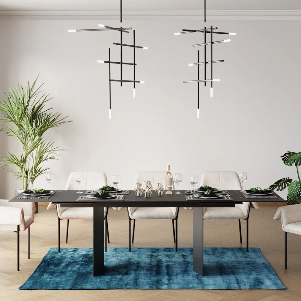 Uitschuifbare Tafel Novel 180(40+40)x90cm