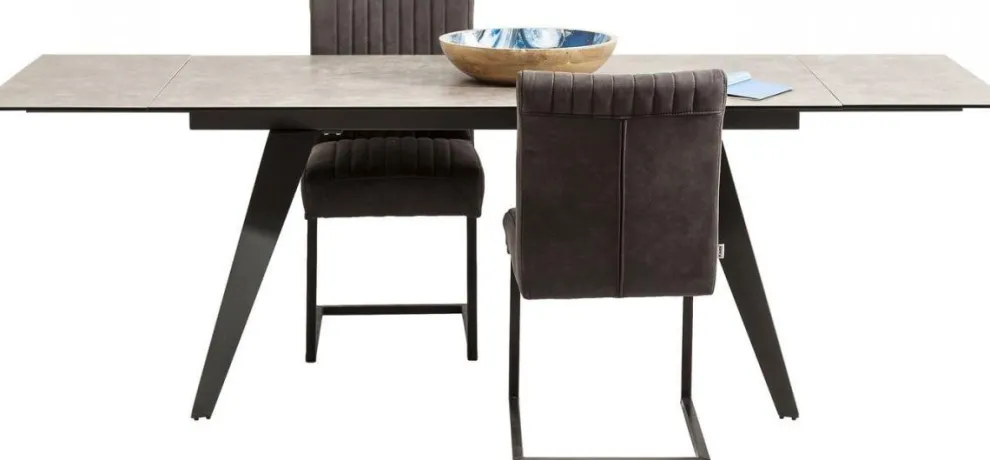 Uitschuiftafel Amsterdam Donker 160(40+40)x90cm