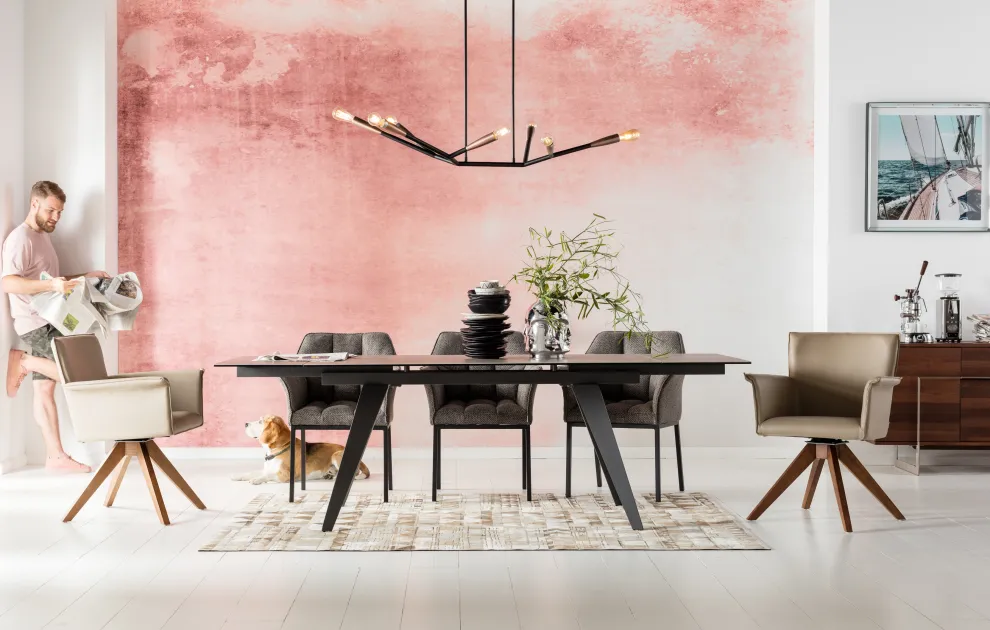 Uitschuiftafel Amsterdam Donker 200(45+45)x100cm