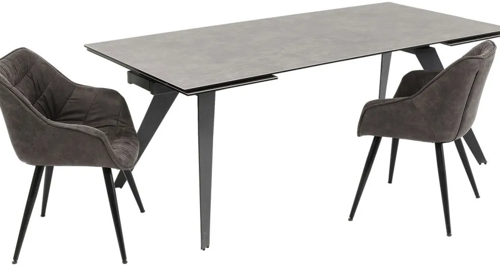 Uitschuiftafel Amsterdam Donker 200(45+45)x100cm