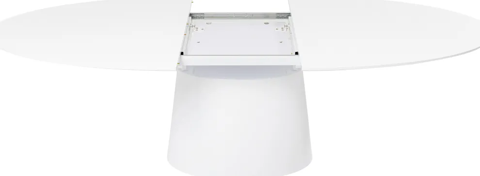 Uitschuiftafel Benvenuto Wit 200(50)x110cm