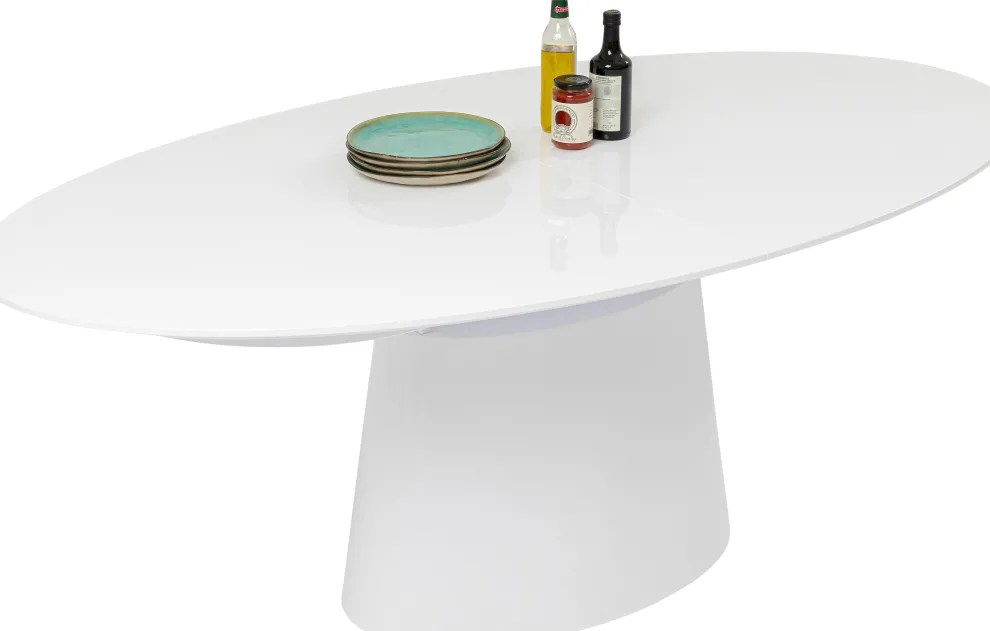 Uitschuiftafel Benvenuto Wit 200(50)x110cm