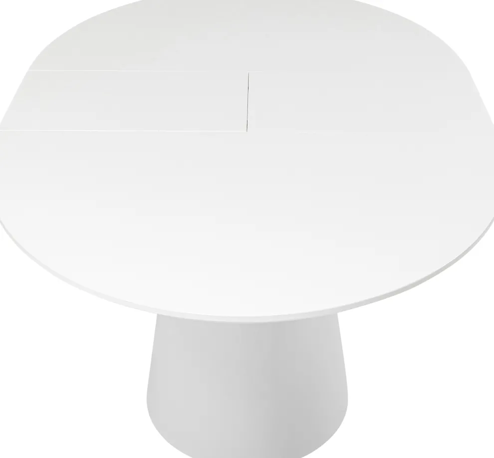 Uitschuiftafel Benvenuto Wit 200(50)x110cm