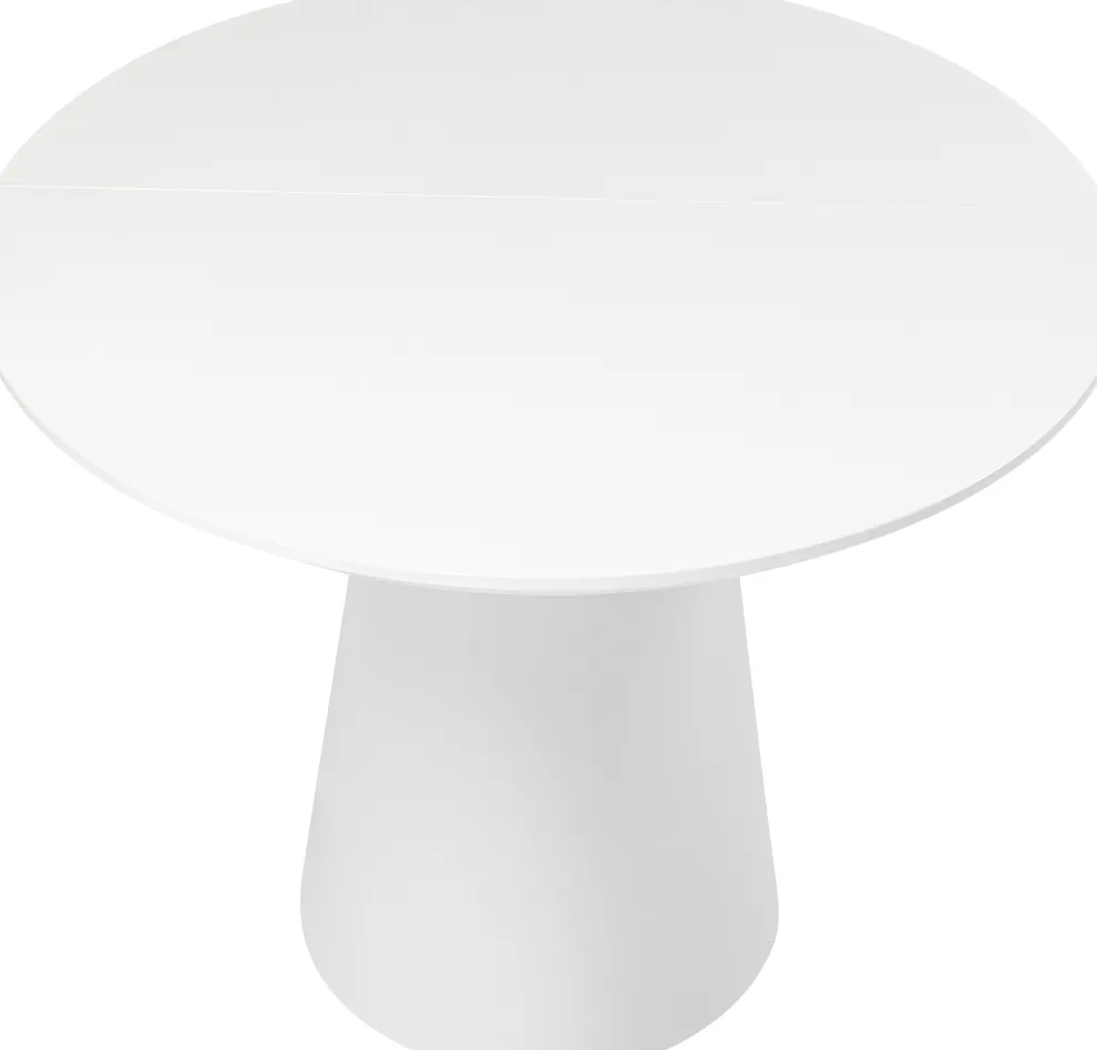 Uitschuiftafel Benvenuto Wit 200(50)x110cm