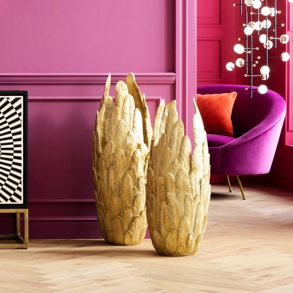 Vaas Feathers Goud 91cm