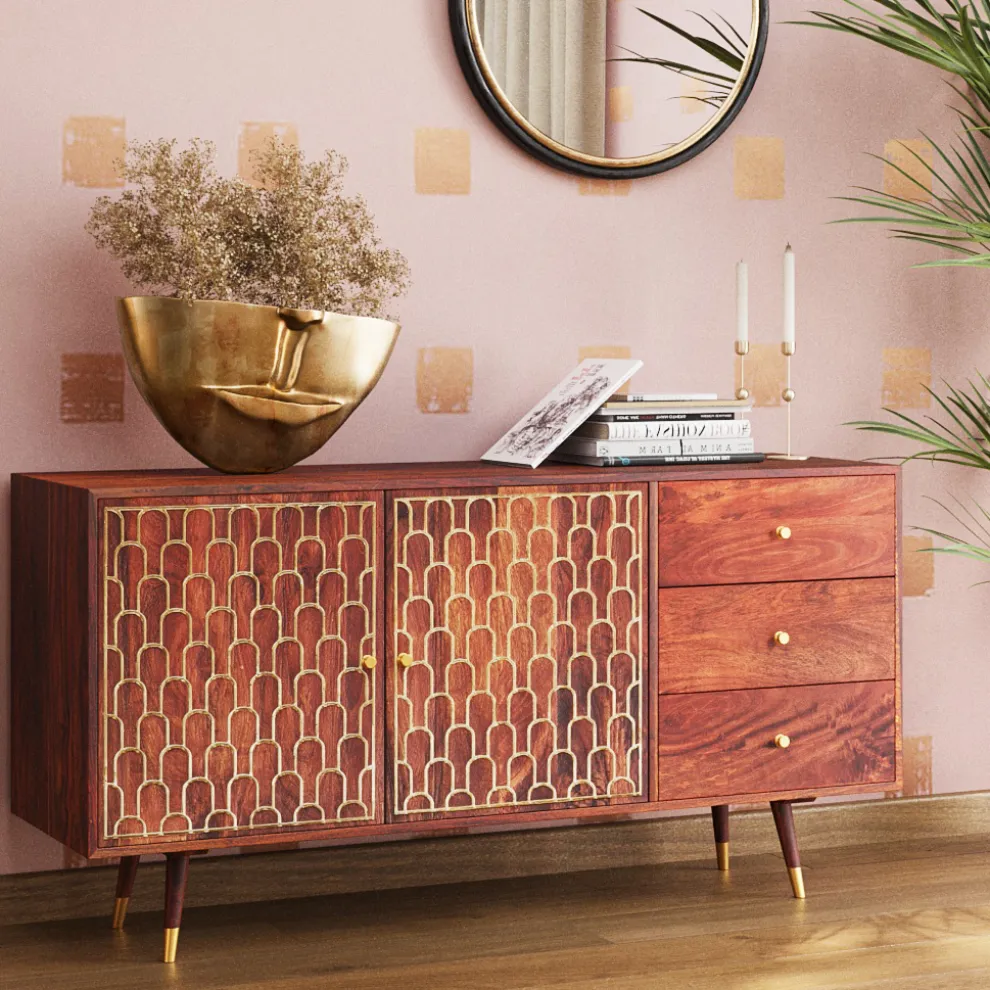 Vaas Half Face Gold 46cm