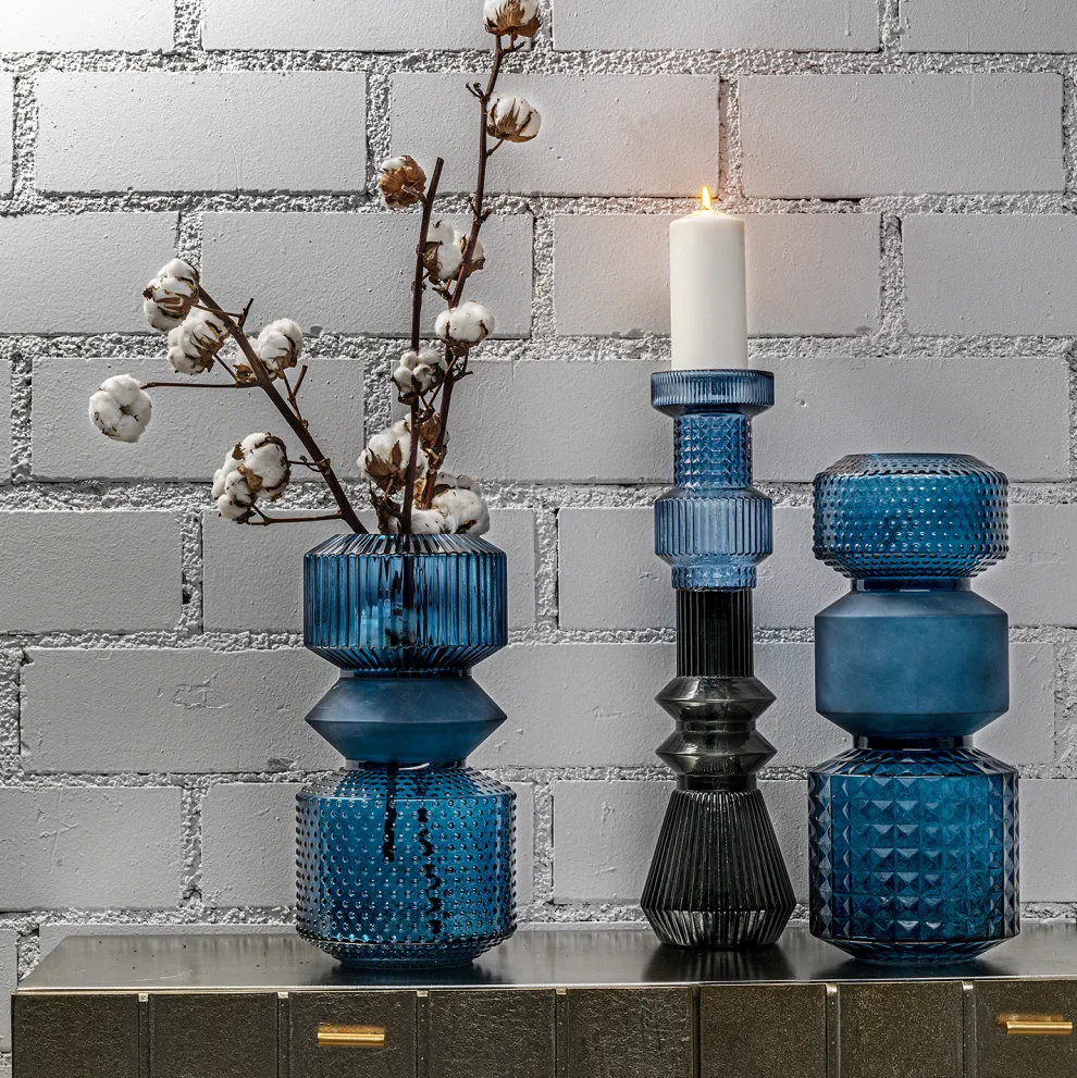 Vaas Marvelous Duo Blauw 36cm