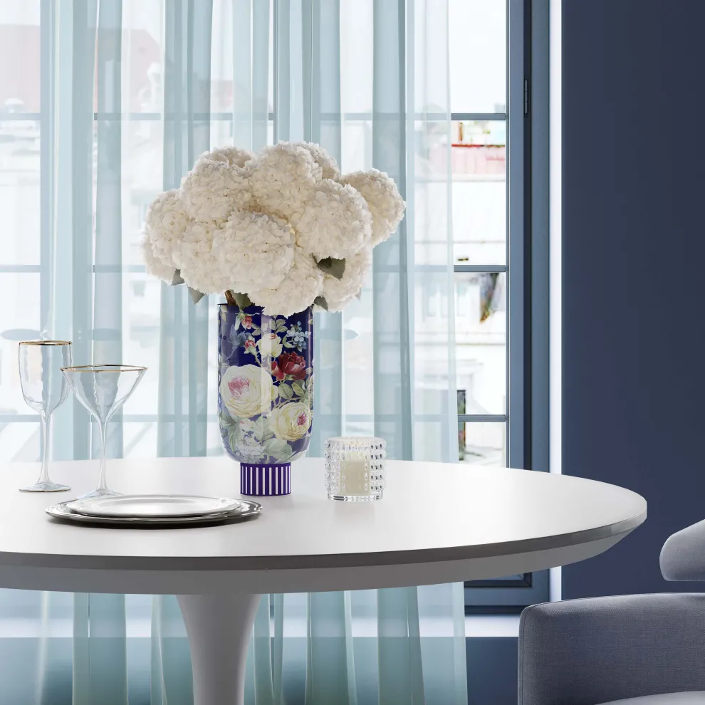 Vaas Rose Magic Blauw 27cm