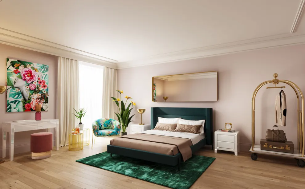 VIP Bagage Trolley Vegas Goud