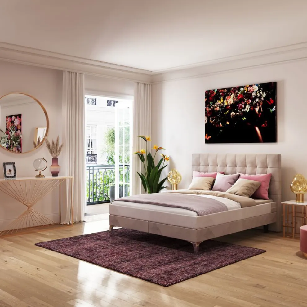 Vloerkleed Gianna Wijnrood 170x240cm