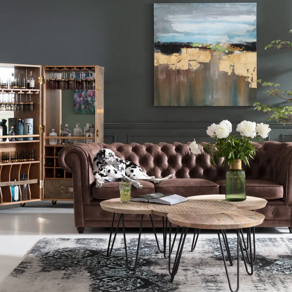 Vloerkleed Kelim Ornament Turquoise 200x300cm