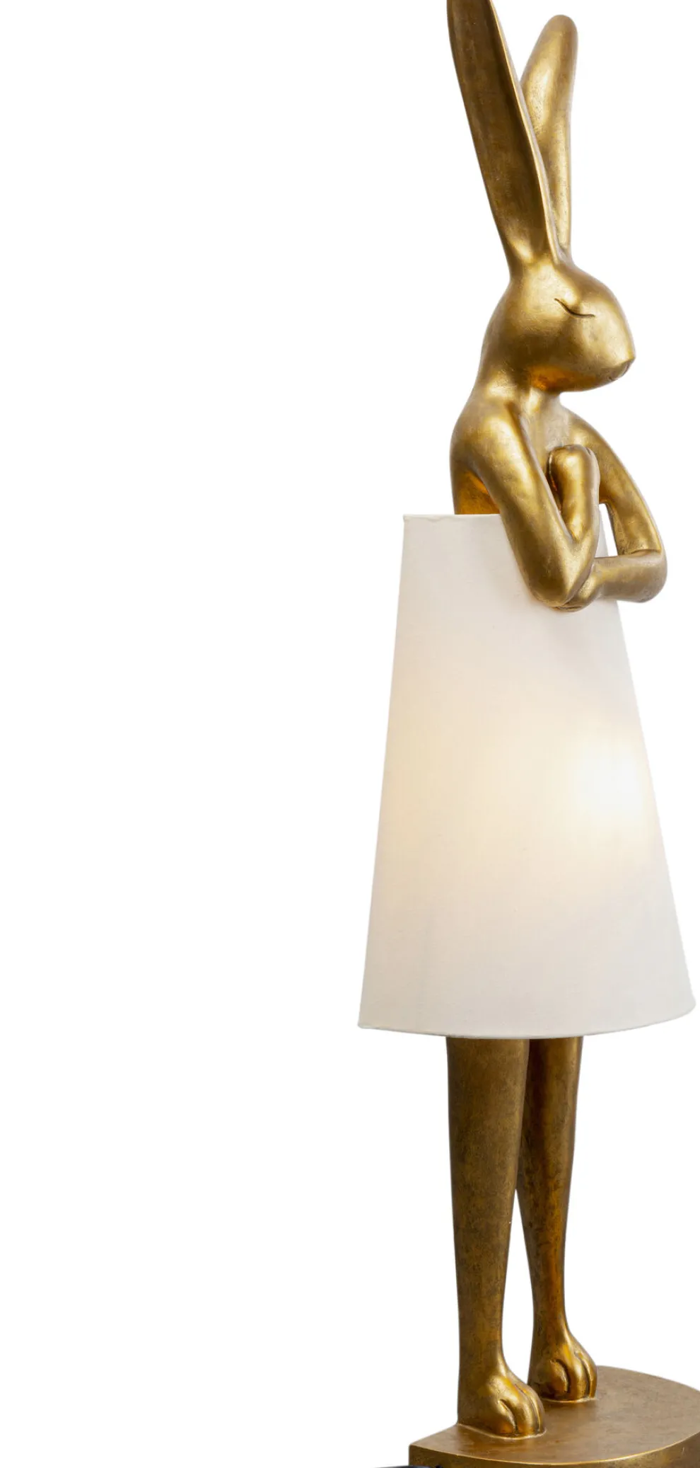 Vloerlamp Animal Rabbit Gold-White 150cm