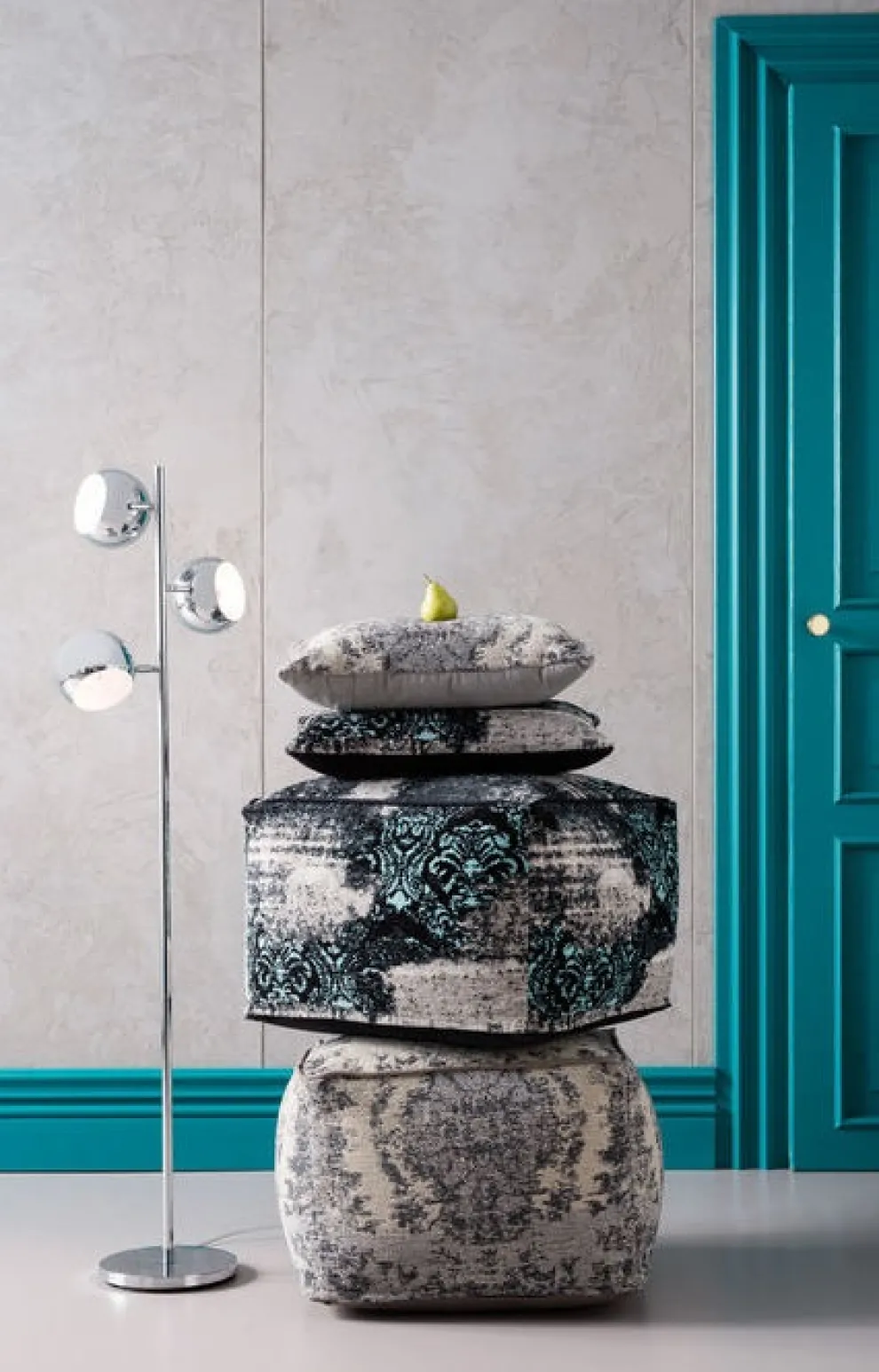 Vloerlamp Calotta Chroom