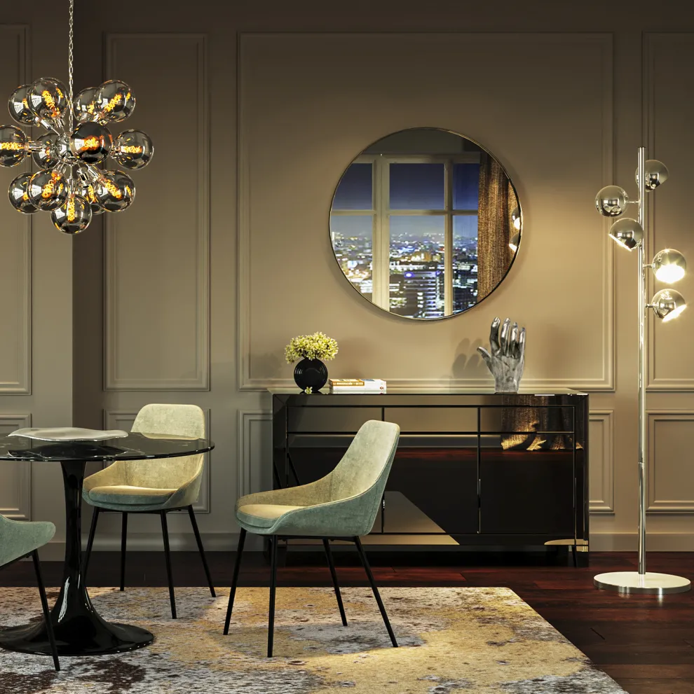 Vloerlamp Calotta Chroom 5er