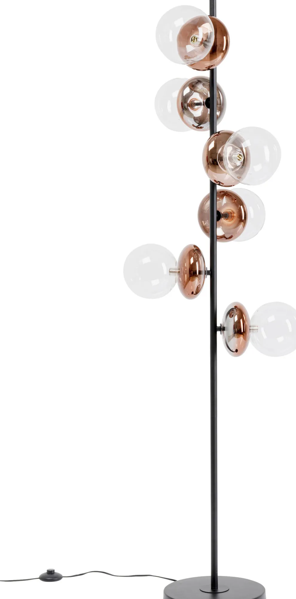 Vloerlamp Double Bubble Copper 165cm