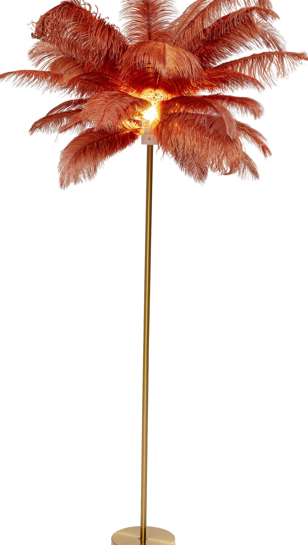 Vloerlamp Feather Palm Brown 165cm