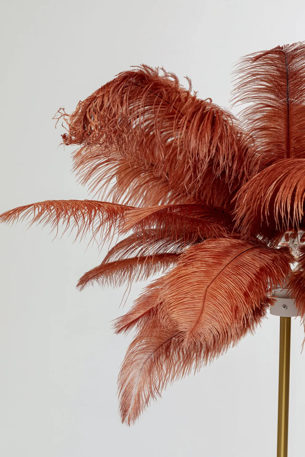 Vloerlamp Feather Palm Brown 165cm
