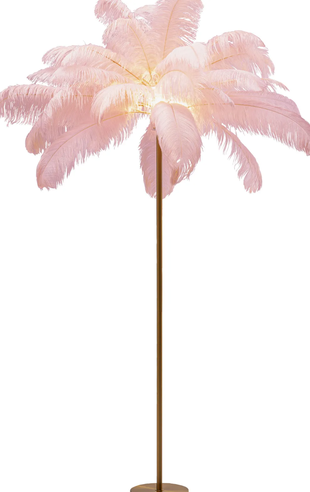 Vloerlamp Feather Palm Pink 165cm