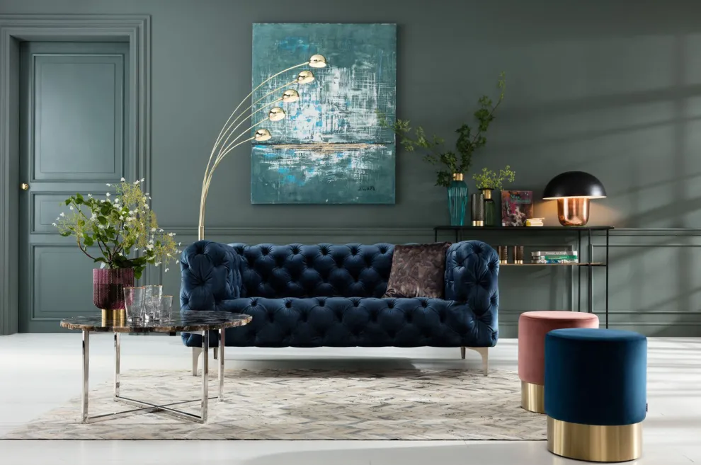 Vloerlamp Five Fingers Messing