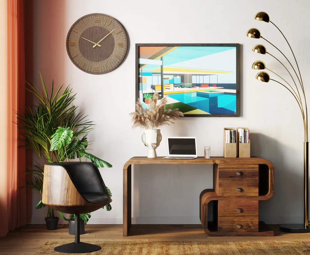 Vloerlamp Five Fingers Messing