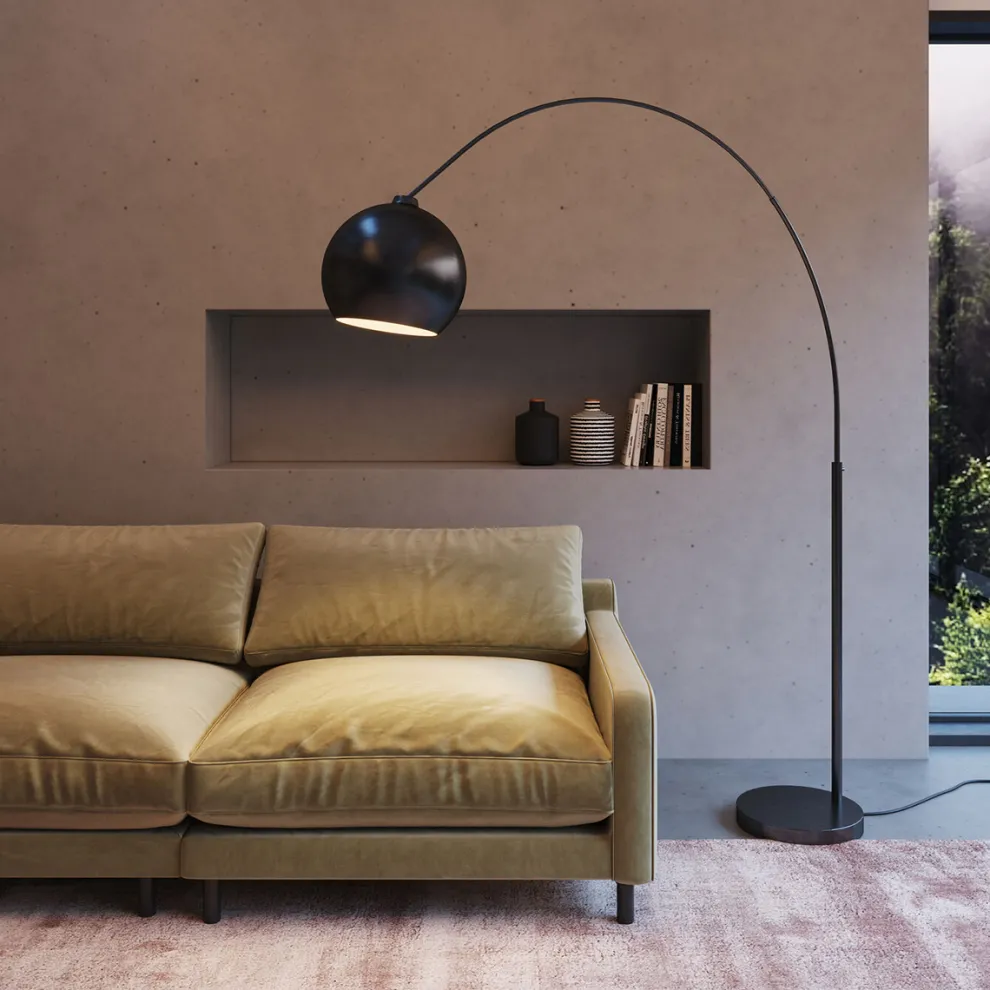 Vloerlamp Lounge Klein Deal Eco Mat Zwart