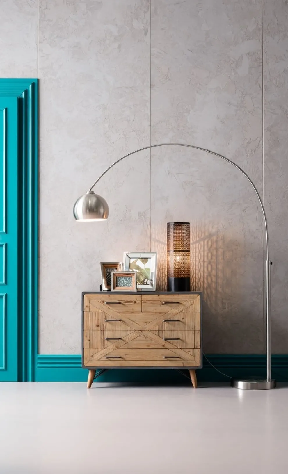 Vloerlamp Lounge Satin Klein Deal Econo