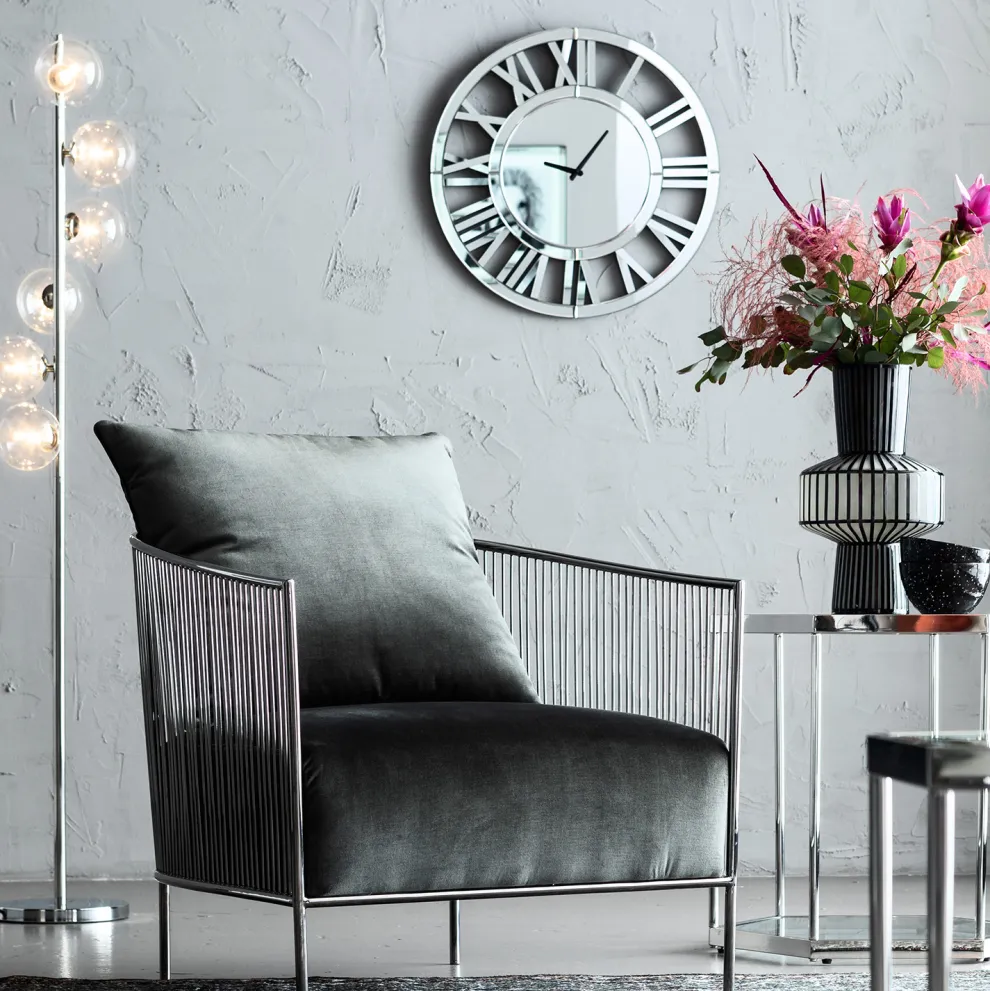 Vloerlamp Scala Balls Chroom 160cm