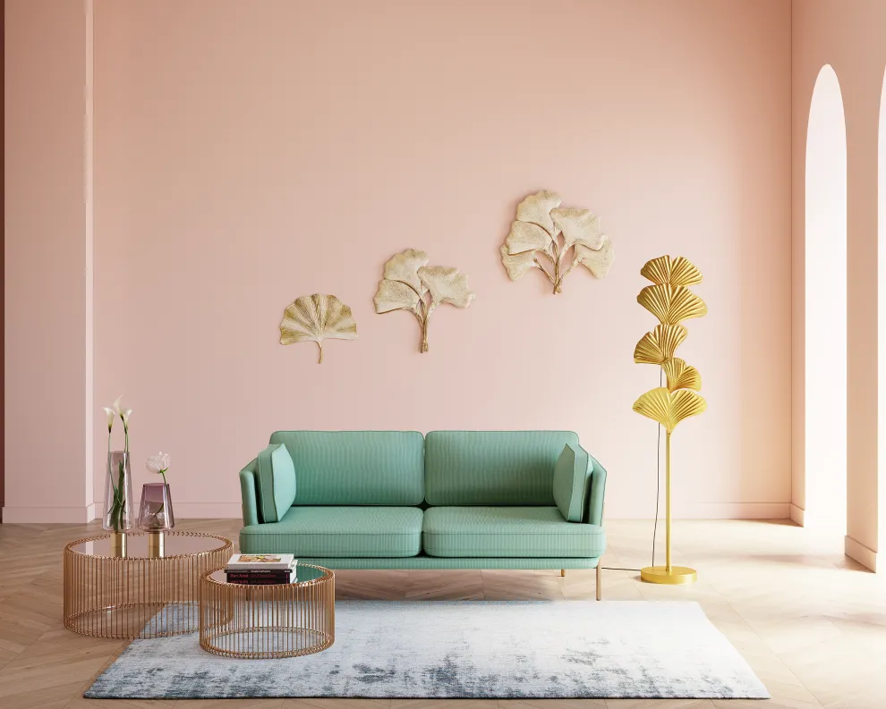 Vloerlamp Yuva Goud 160cm