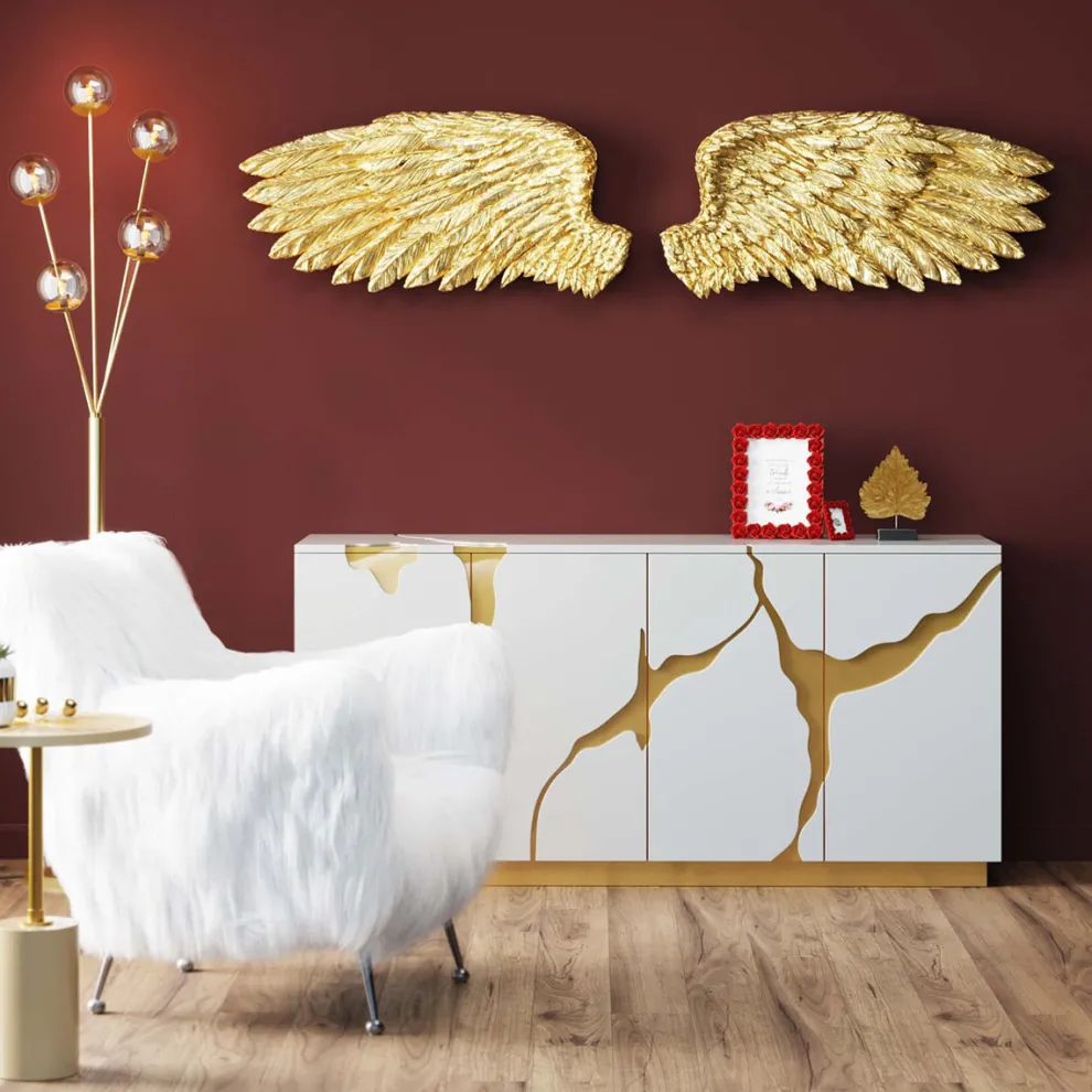 Wanddecoratie Angel Wings (Set Van 2)