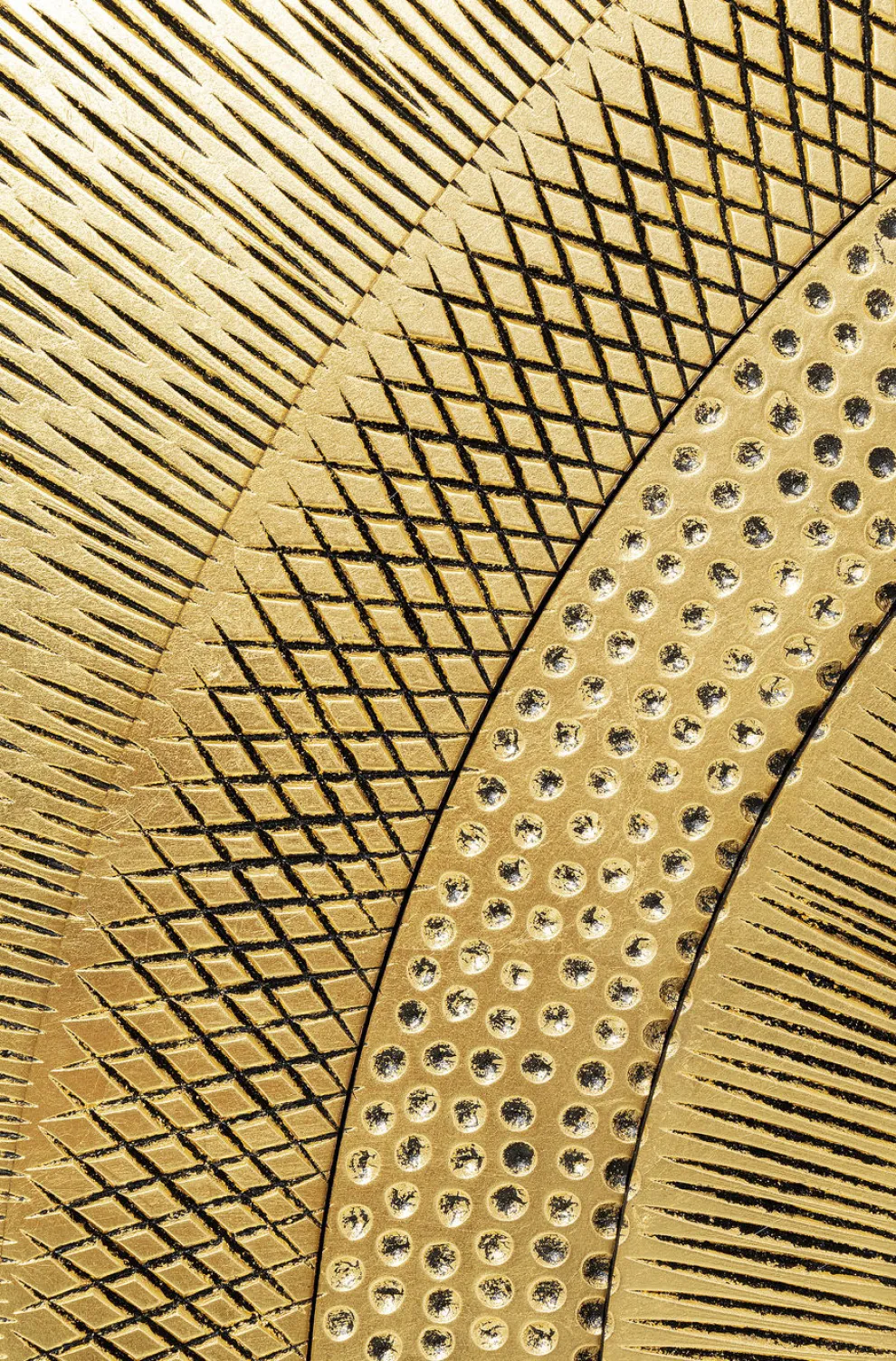 Wanddecoratie Art Circle Goud 120x120cm