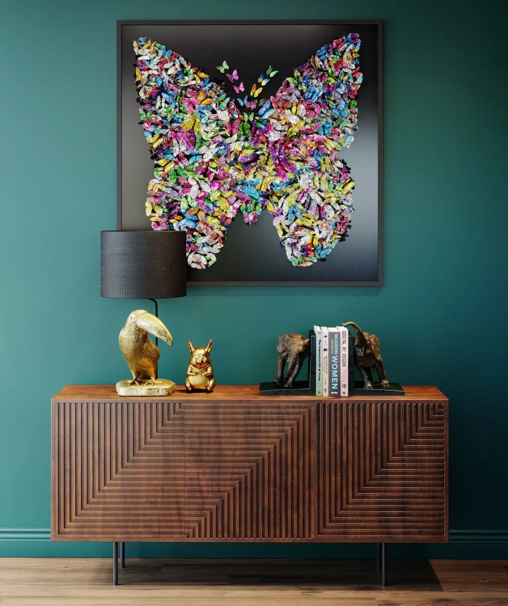 Wanddecoratie Farfalla 120x120cm