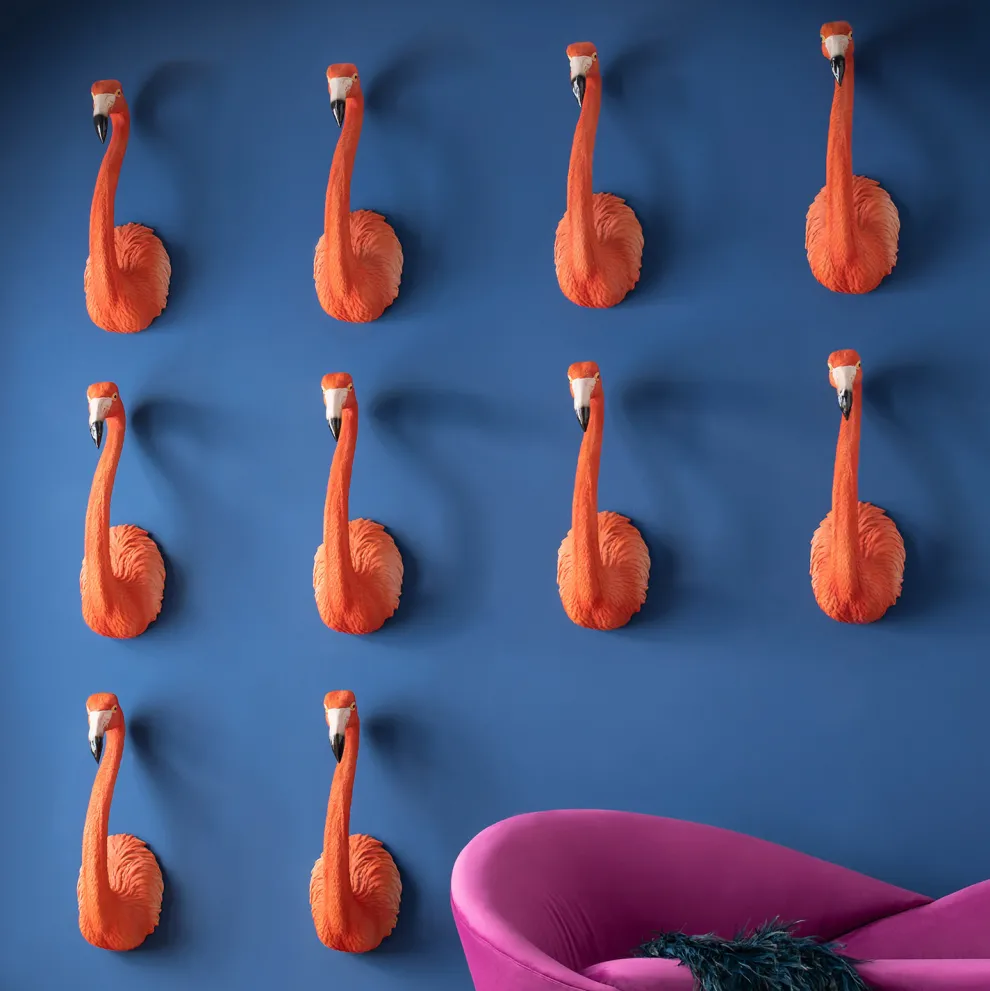 Wanddecoratie Flamingo Road 72cm